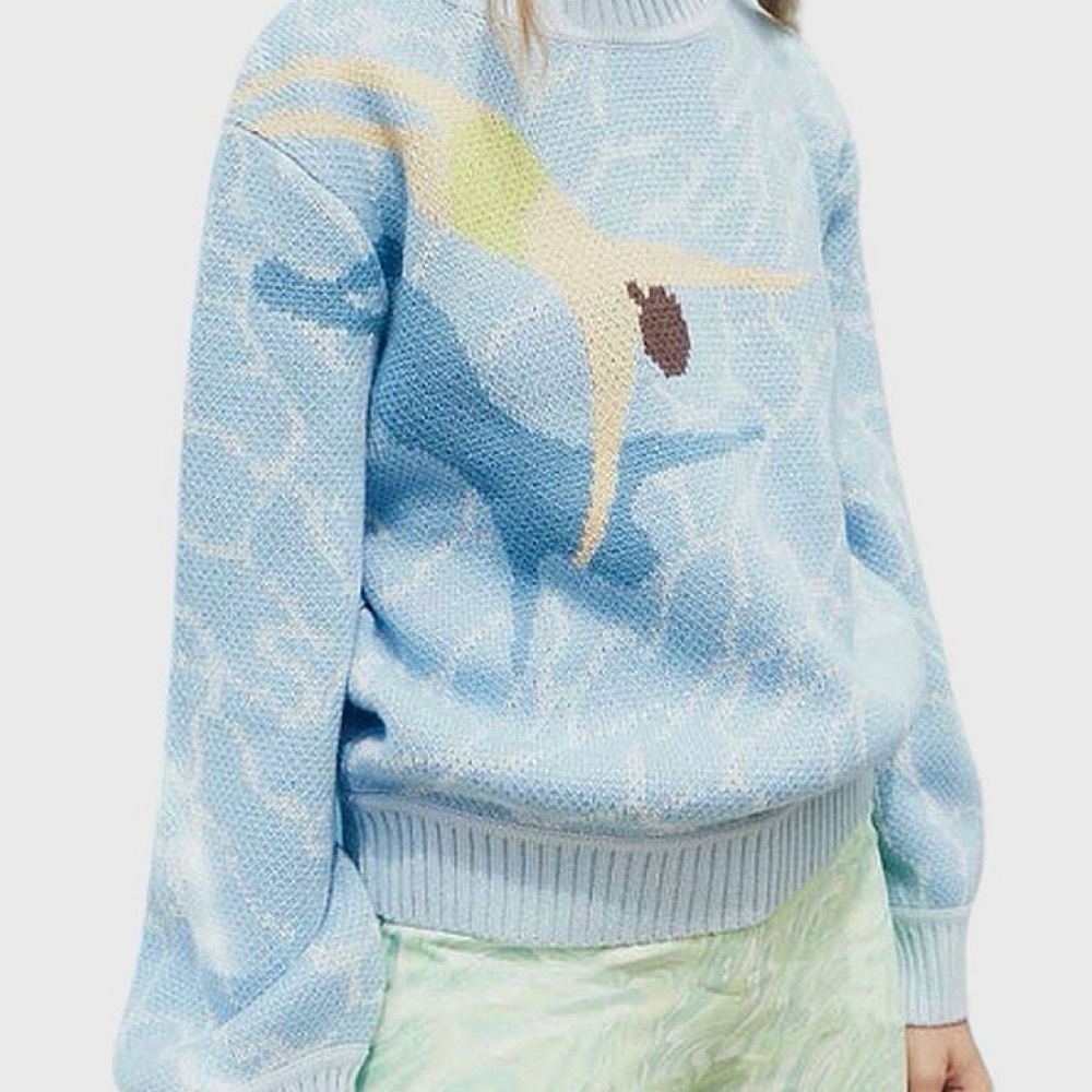 House of Sunny Blue Swimmer Sweater